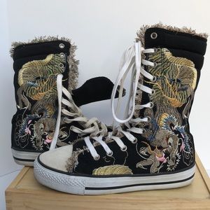 Bamboo Dragon High Top Sneakers
